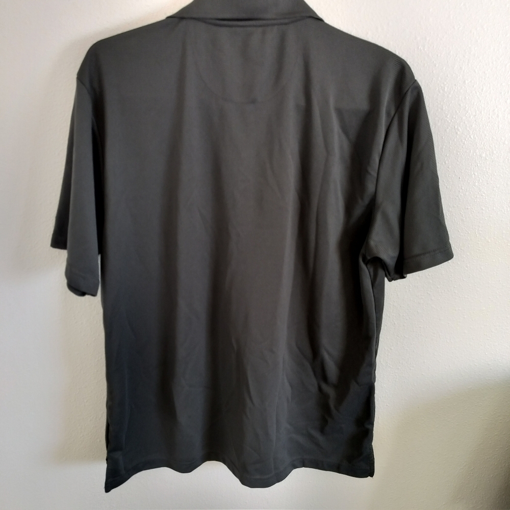 Ben Hogan Mens Ventilated Performance Polo Gray Sz L Athleisure Sporty Casual - Picture 2 of 6
